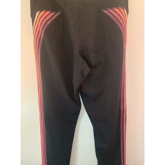 VICTORIA SPORT Women’s Black/Multicolored Stripe Leggings / Size: Small - Picture 11 of 12